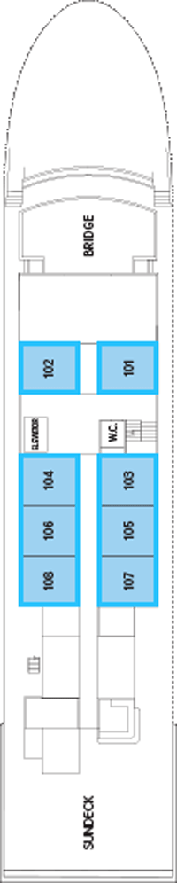 Choose your cabin on Observation Deck Choose your cabin on Observation Deck