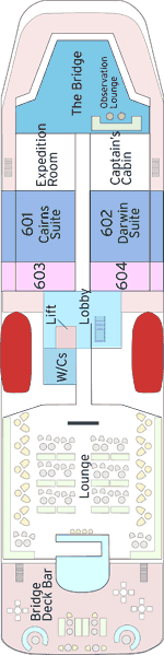Choose your cabin on Bride Deck             