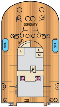 Choose your cabin on Deck 15             
