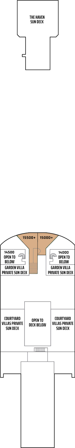Choose your cabin on Deck Fifteen Choose your cabin on Deck Fifteen