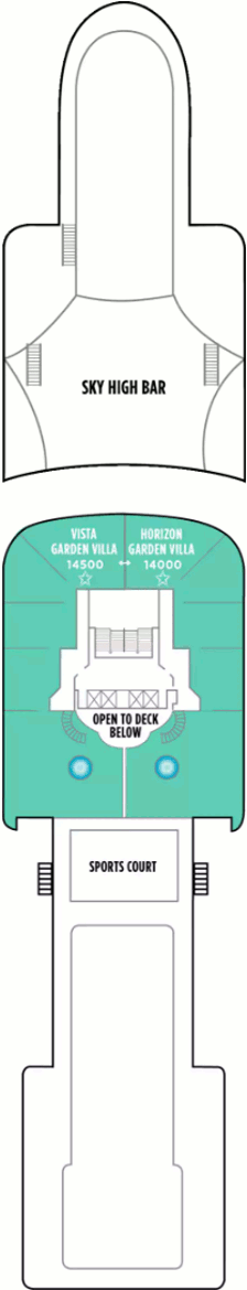 Choose your cabin on Deck Fourteen Aft             